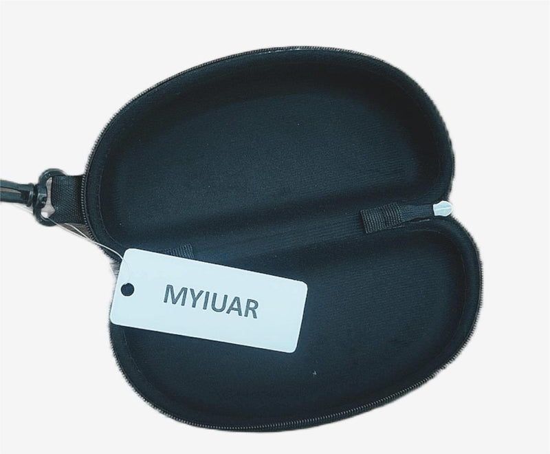 Myiaur 3pcs Zipper Hard Shell Sunglasses Case and Eyeglasses Case Portable Travel Glasses Case